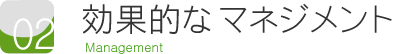 ポイント２　効果的なマネジメント